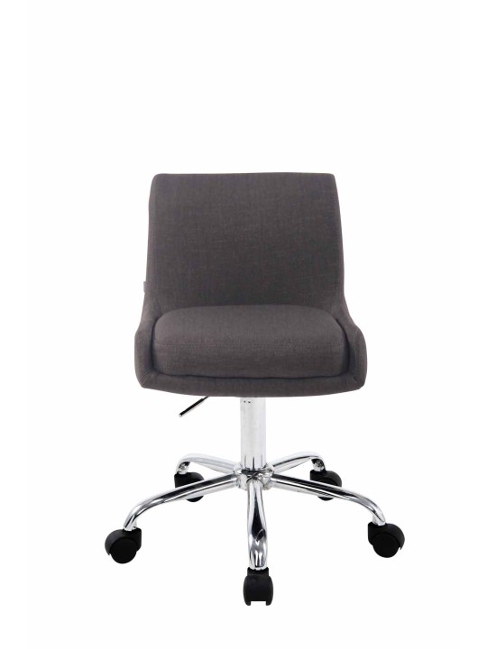 Taburete de trabajo Club tela, gris oscuro