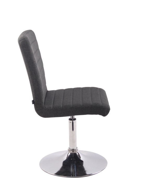 Silla Elvas tela, gris oscuro