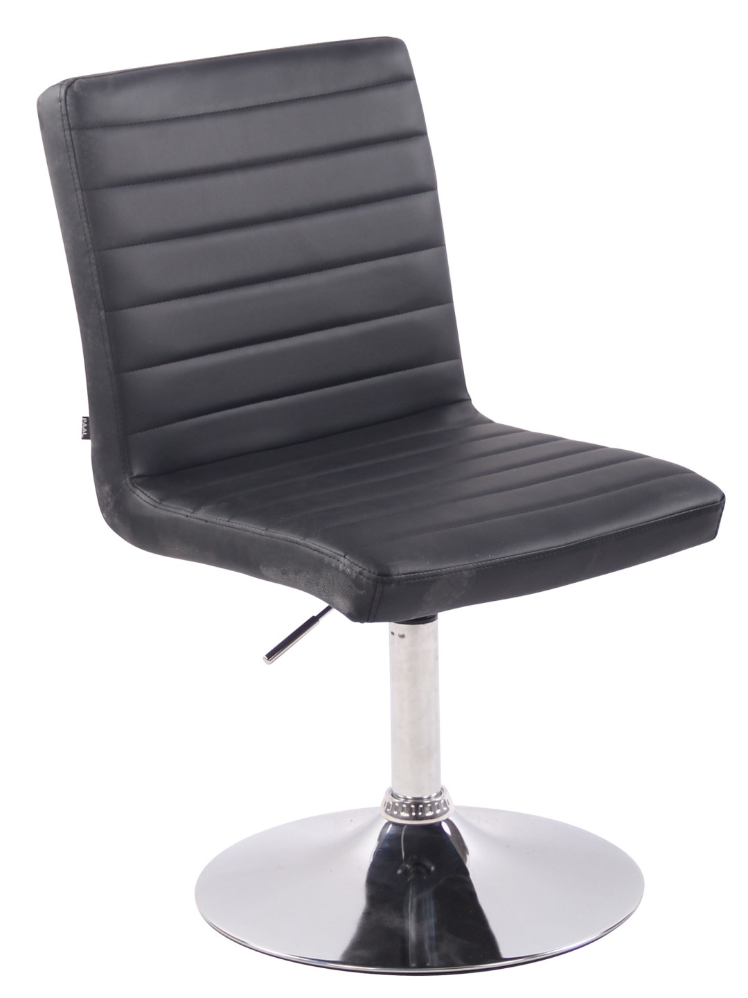 Silla Elvas piel sintética, negro