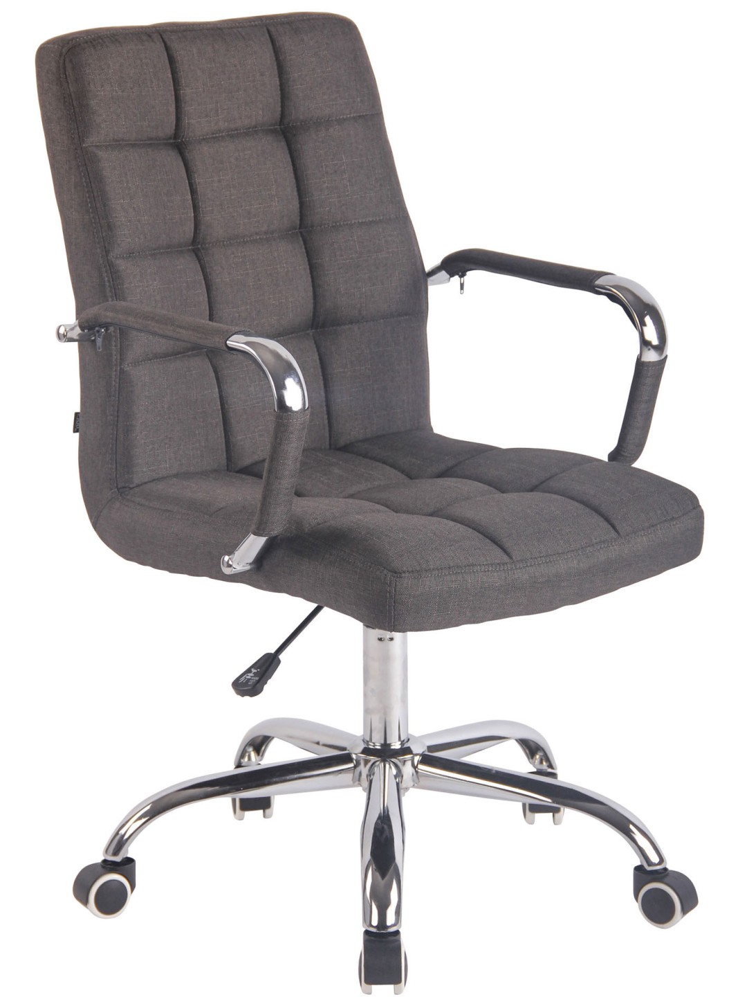 Silla de oficina Deli tela, gris oscuro