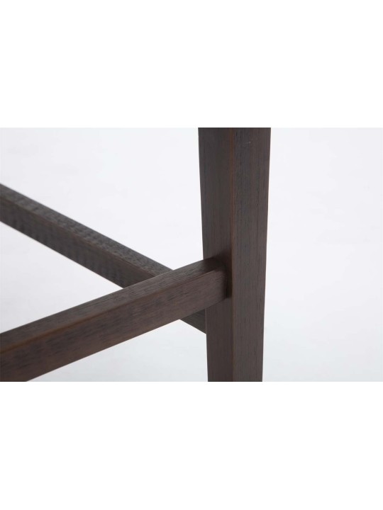 Juego de 2 taburetes de bar Louise tela antigua, marrón