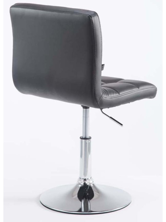 Juego de 2 taburetes de bar Palma V2 piel sintética, negro