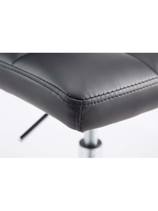 Juego de 2 taburetes de bar Palma V2 piel sintética, negro