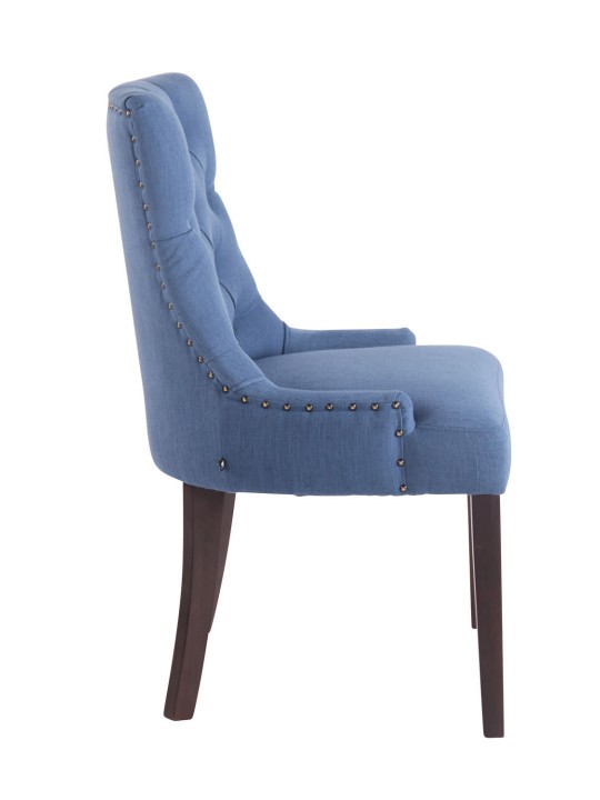 Silla de comedor Aberdeen tela antigua, azul Silla de comedor Aberdeen tela antigua, azul