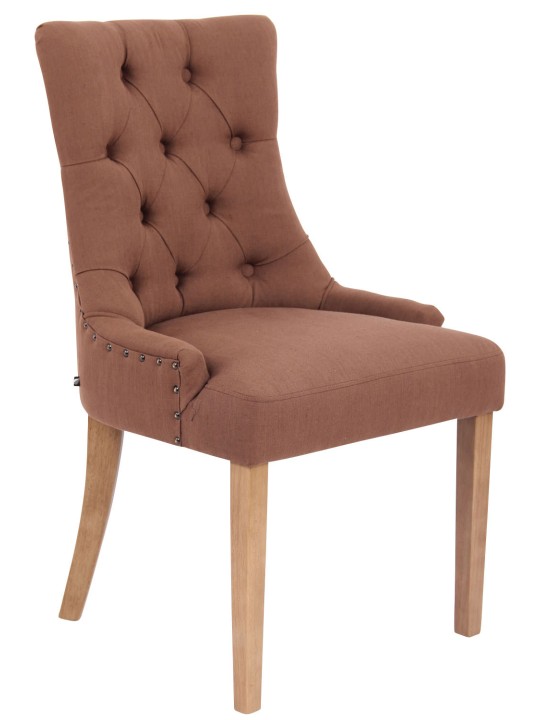 Silla de comedor Aberdeen tela antiguo-claro, marrón Silla de comedor Aberdeen tela antiguo-claro, marrón