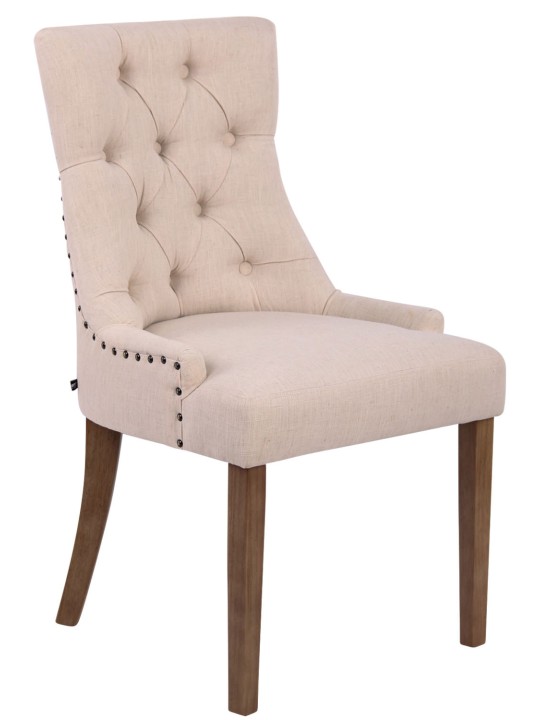 Silla de comedor Aberdeen tela antiguo-claro, crema Silla de comedor Aberdeen tela antiguo-claro, crema
