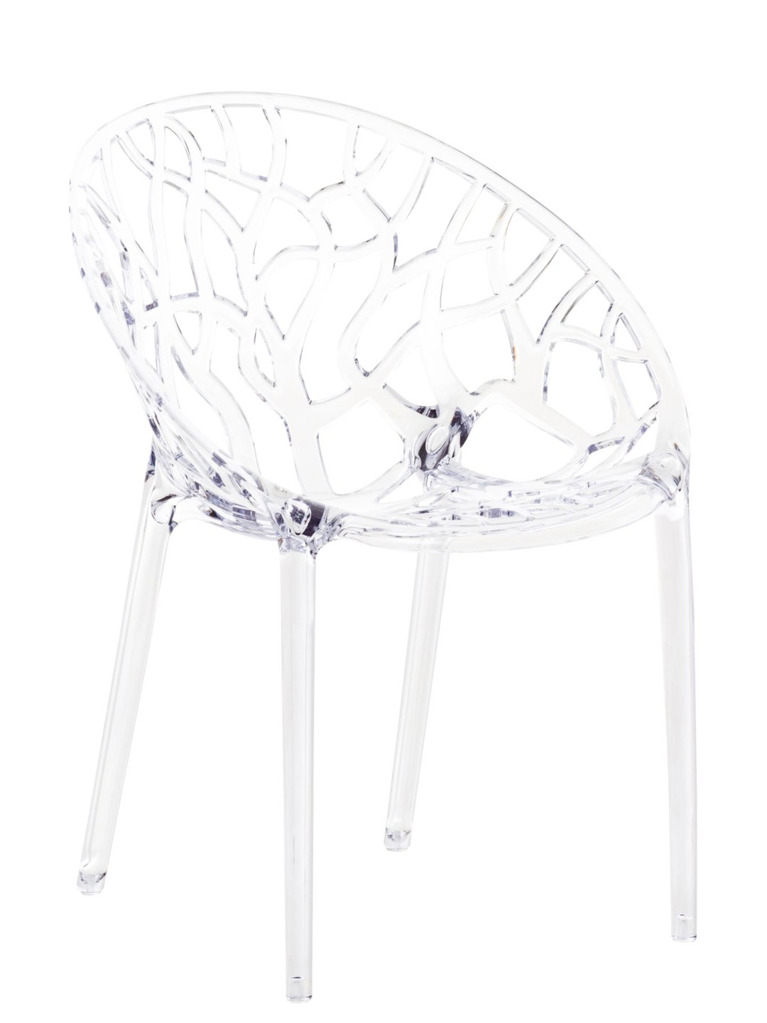 Silla apilable CRYSTAL, transparente