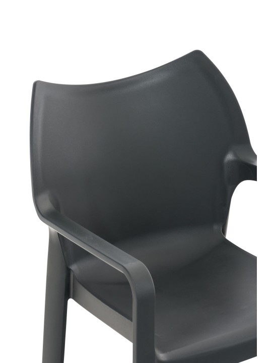Silla Diva, gris oscuro Silla Diva, gris oscuro