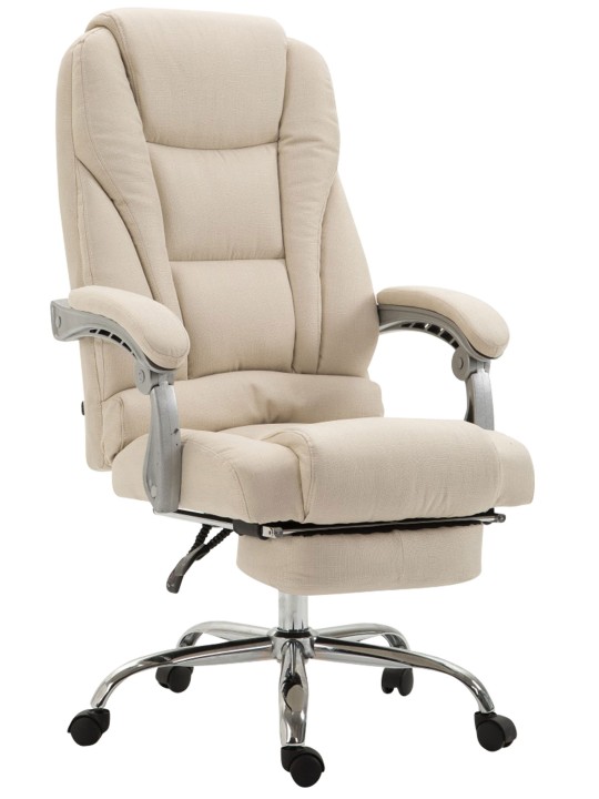 Silla de oficina Pacific tela, crema