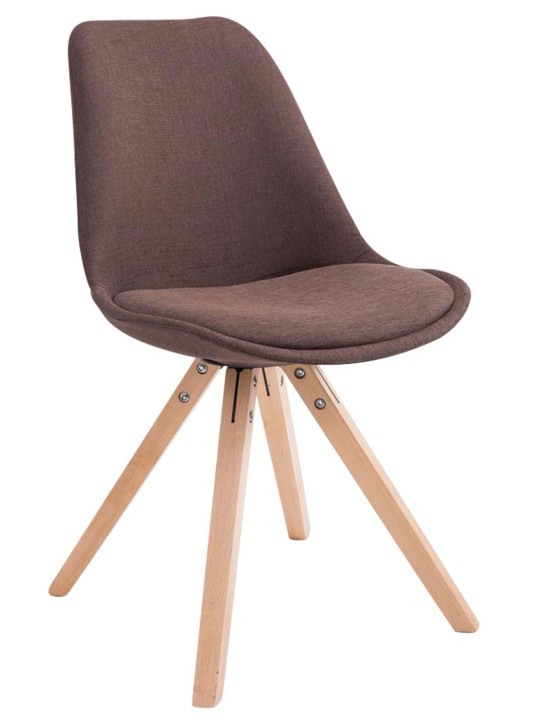 Silla de visita tela Toulouse Natura Square, marrón Silla de visita tela Toulouse Natura Square, marrón