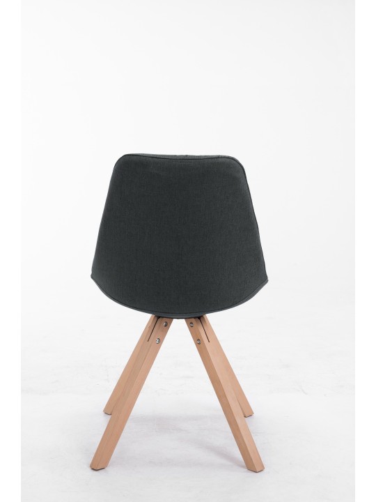 Silla de visita tela Toulouse Natura Square, gris oscuro Silla de visita tela Toulouse Natura Square, gris oscuro