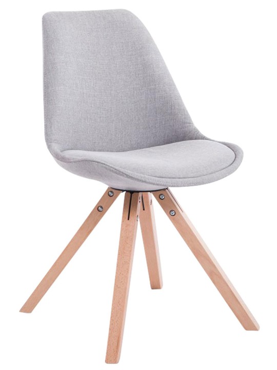 Silla de visita tela Toulouse Natura Square, gris Silla de visita tela Toulouse Natura Square, gris