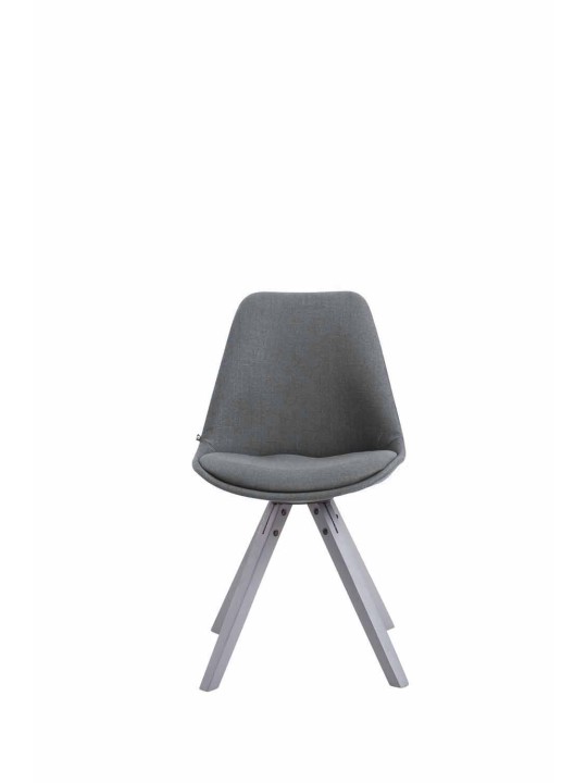 Silla de visita tela Toulouse Cuadrada gris, gris oscuro Silla de visita tela Toulouse Cuadrada gris, gris oscuro