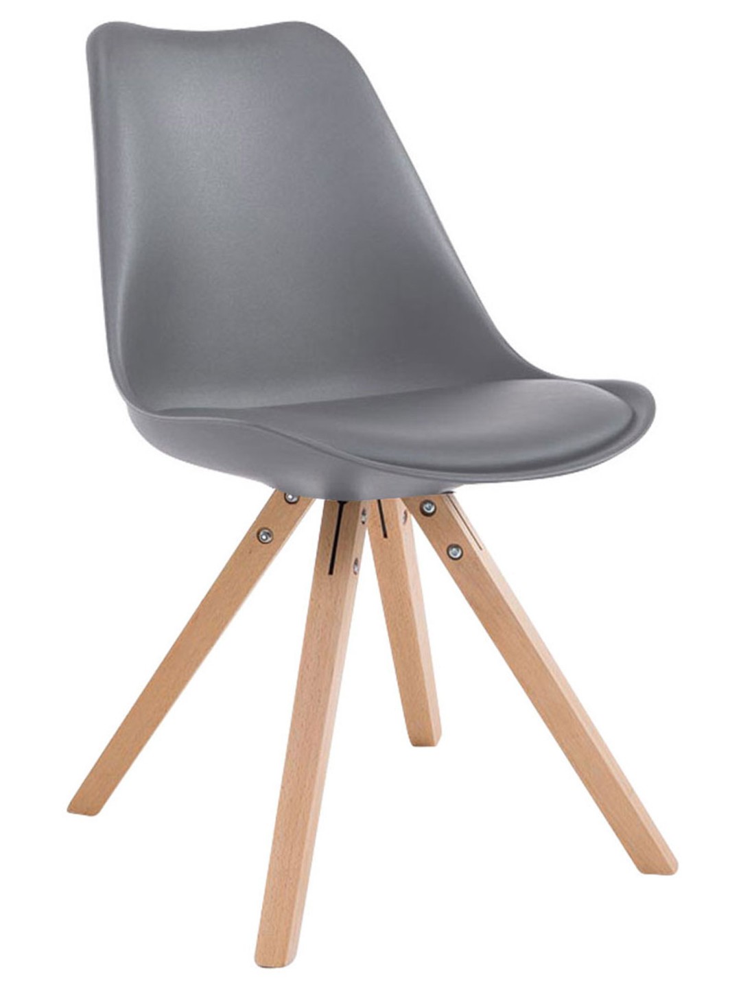 Silla de visita Plaza Toulouse Natura, gris