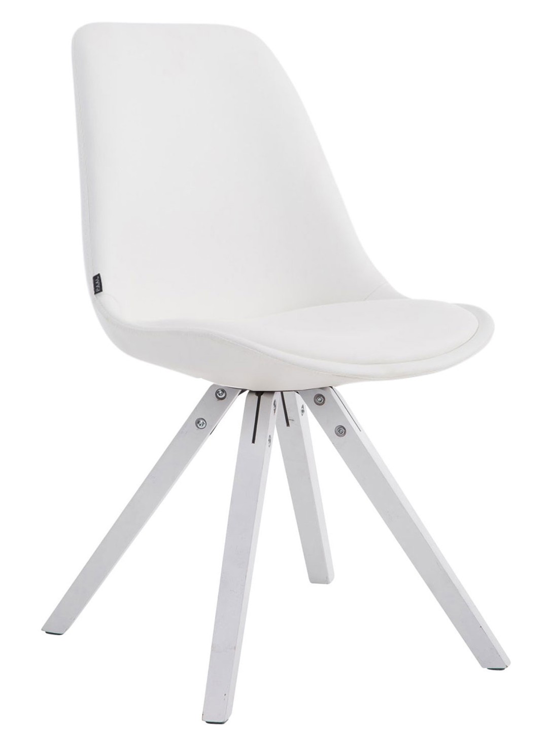 Silla de visita Laval Square, blanco