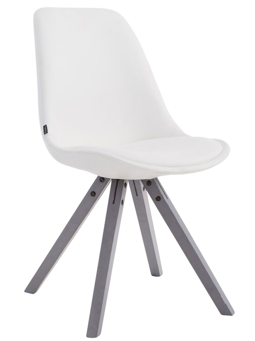 Silla de visita Laval Square gris, blanco