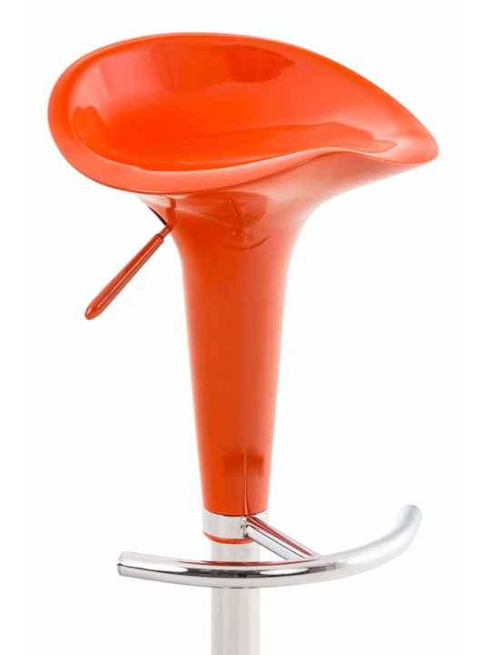 Juego de 2 taburetes de bar Saddle, naranja