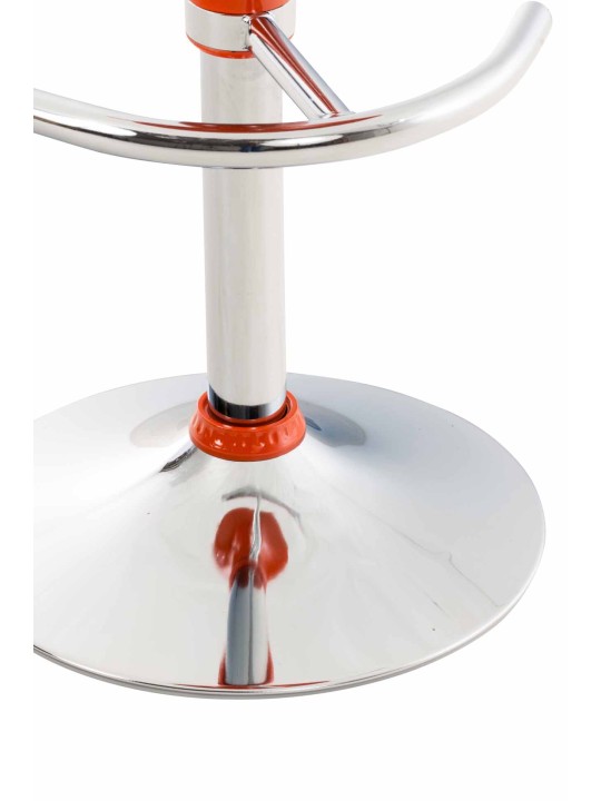 Juego de 2 taburetes de bar Saddle, naranja