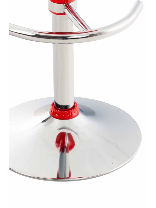 Juego de 2 taburetes de bar Saddle, rojo