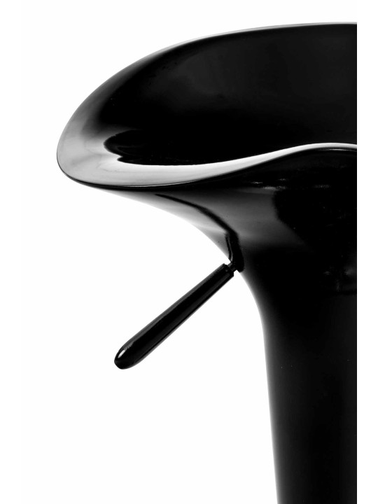 Juego de 2 taburetes de bar Saddle, negro