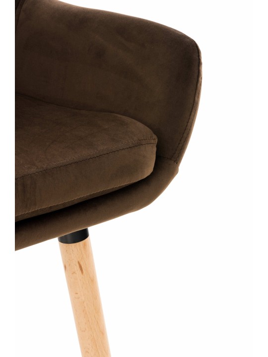 Taburete de bar Grant terciopelo, marrón Taburete de bar Grant terciopelo, marrón