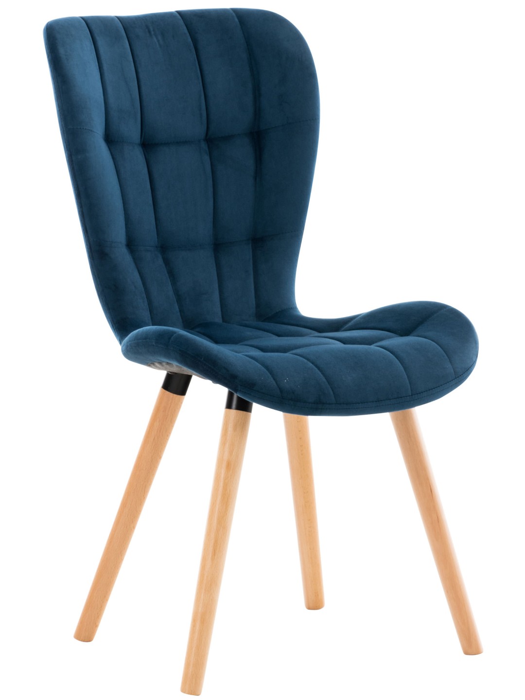 Silla Elda terciopelo, azul