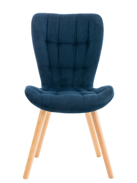 Silla Elda terciopelo, azul