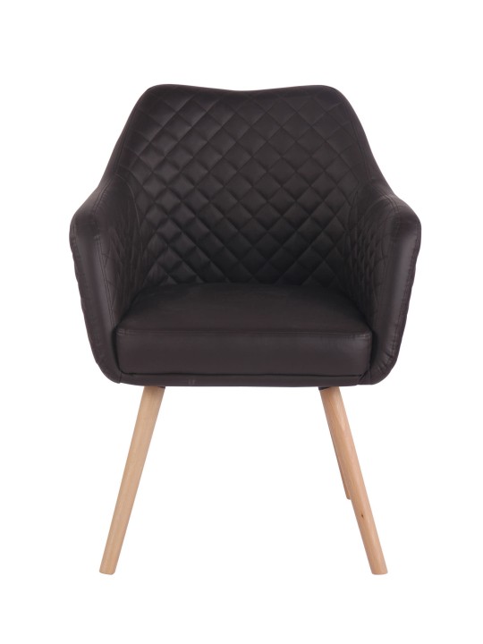 Silla de comedor Gent cuero sintético natura, marrón oscuro Silla de comedor Gent cuero sintético natura, marrón oscuro