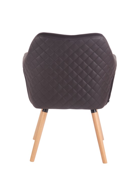 Silla de comedor Gent cuero sintético natura, marrón oscuro Silla de comedor Gent cuero sintético natura, marrón oscuro