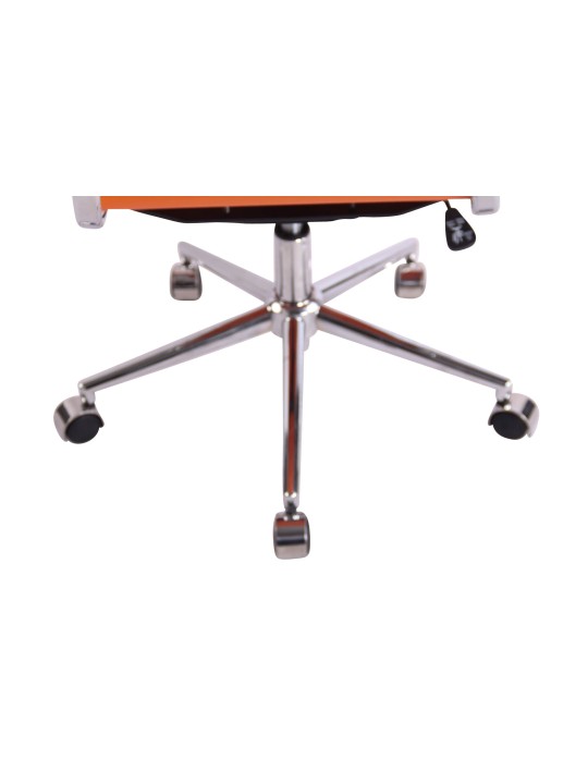 Silla de oficina Batley piel sintética, naranja