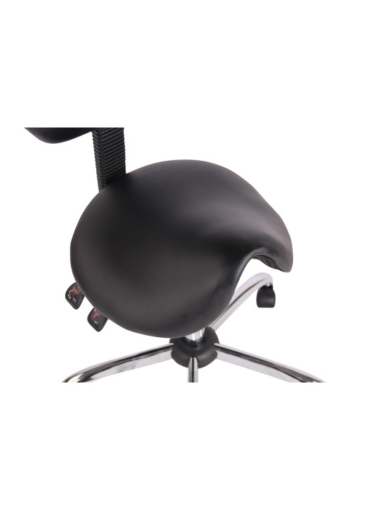 Taburete de trabajo Stuttgart, negro