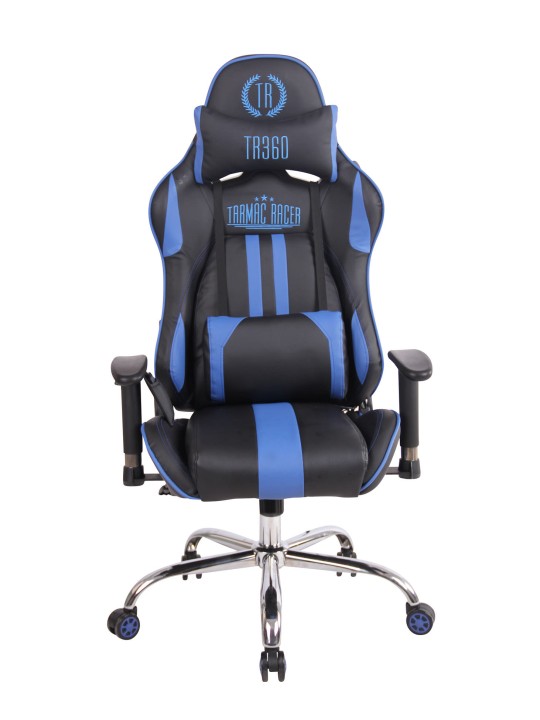 Silla de oficina Limit XM polipiel, negro/azul