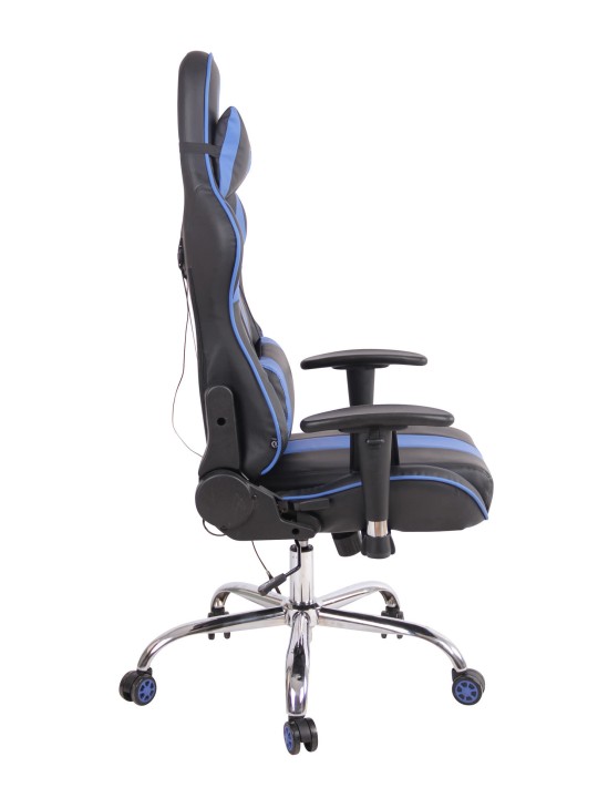 Silla de oficina Limit XM polipiel, negro/azul