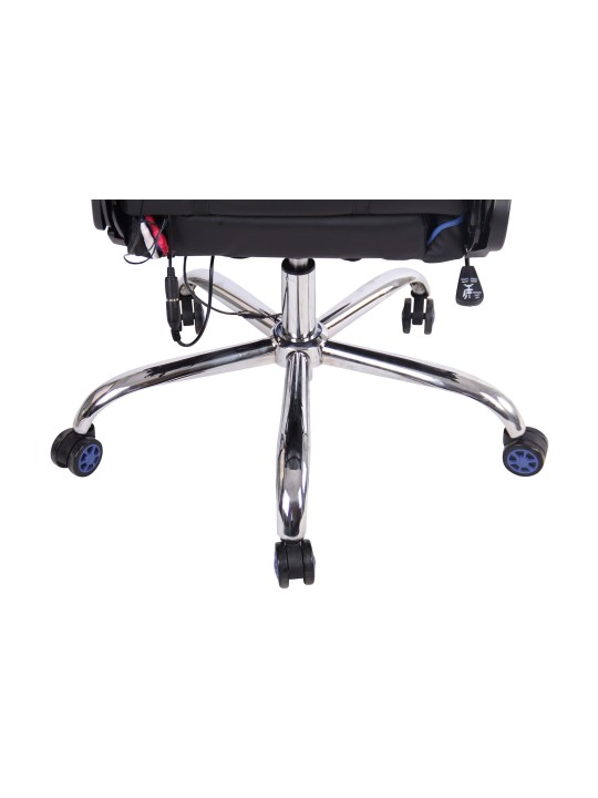 Silla de oficina Limit XM polipiel, negro/azul