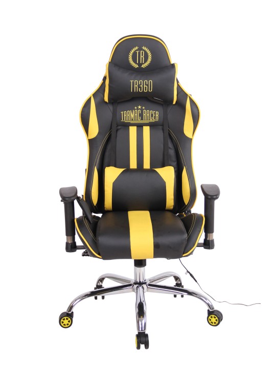 Silla de oficina Limit XM polipiel, negro/amarillo