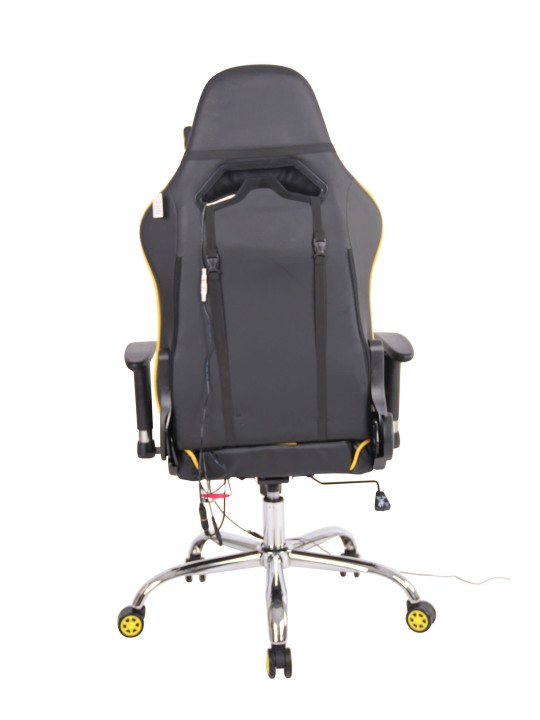 Silla de oficina Limit XM polipiel, negro/amarillo