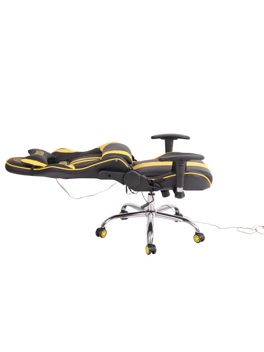 Silla de oficina Limit XM polipiel, negro/amarillo