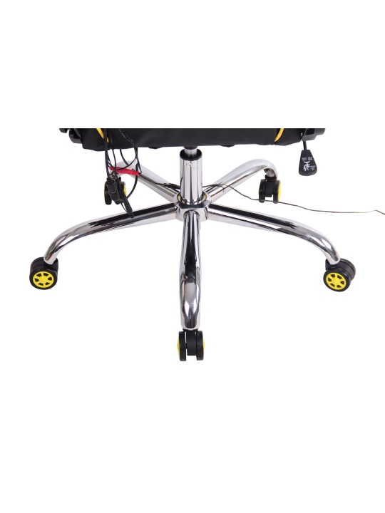 Silla de oficina Limit XM polipiel, negro/amarillo