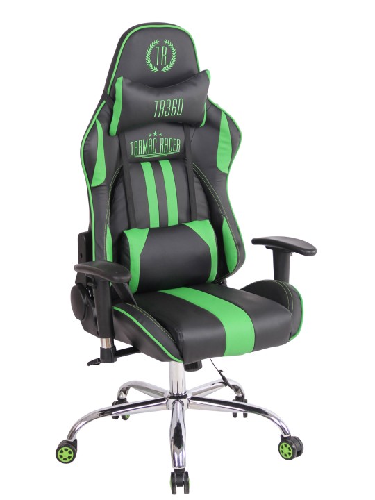 Silla de oficina Limit XM polipiel, negro/verde