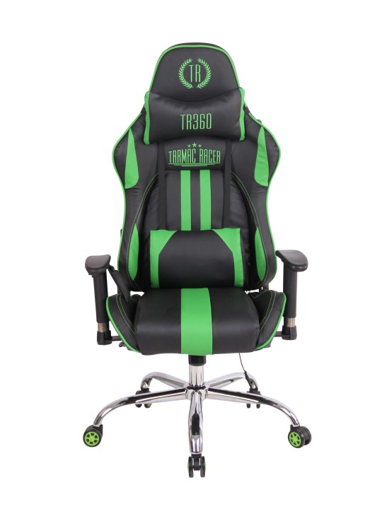 Silla de oficina Limit XM polipiel, negro/verde