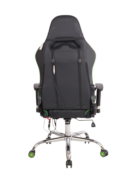 Silla de oficina Limit XM polipiel, negro/verde