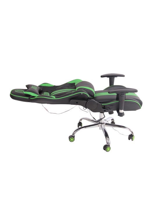 Silla de oficina Limit XM polipiel, negro/verde