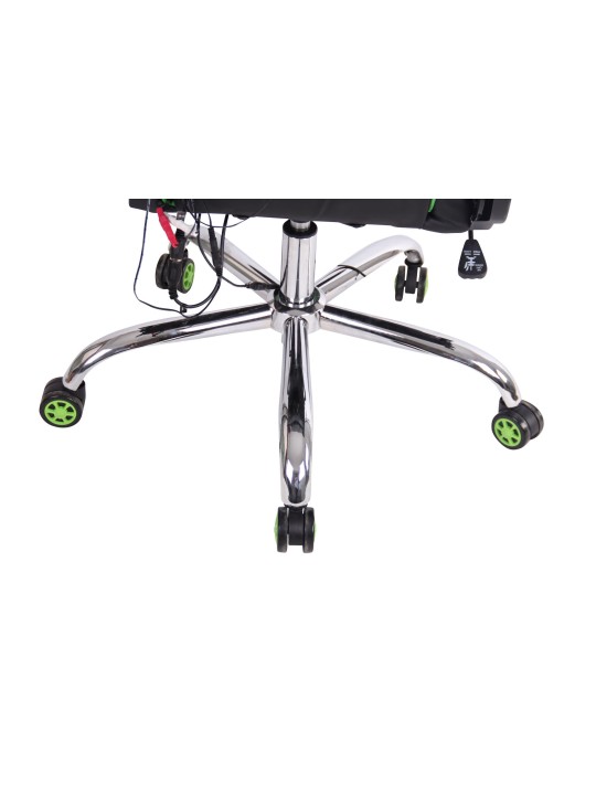 Silla de oficina Limit XM polipiel, negro/verde