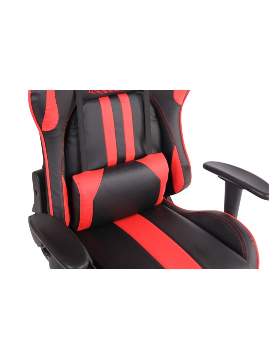 Silla de oficina Limit XM polipiel, negro/rojo