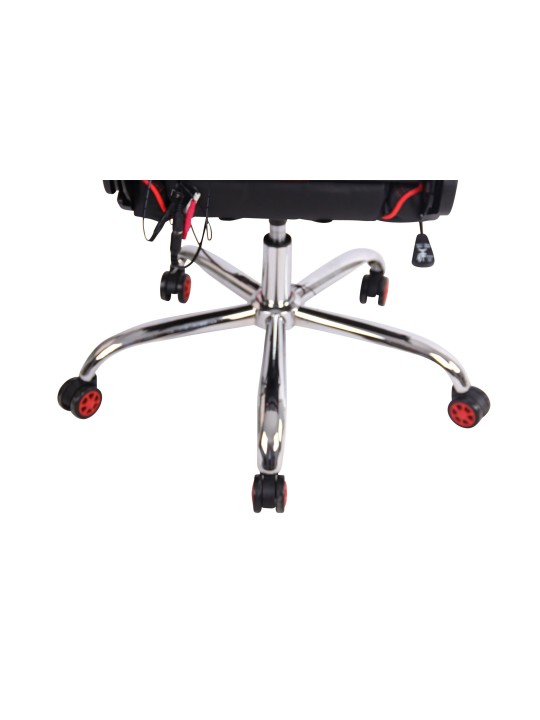 Silla de oficina Limit XM polipiel, negro/rojo