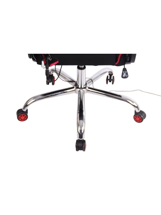 Silla de oficina Limit XM tela, negro/rojo