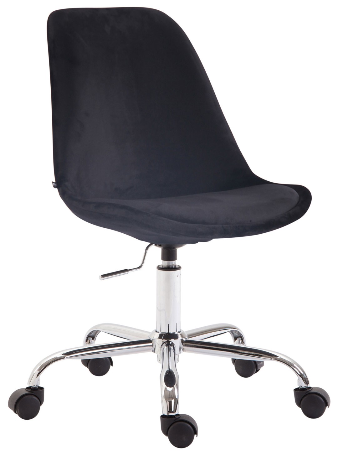 Silla de oficina Terciopelo Toulouse, negro