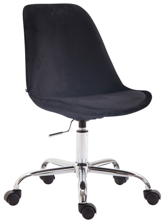 Silla de oficina Terciopelo Toulouse, negro Silla de oficina Terciopelo Toulouse, negro