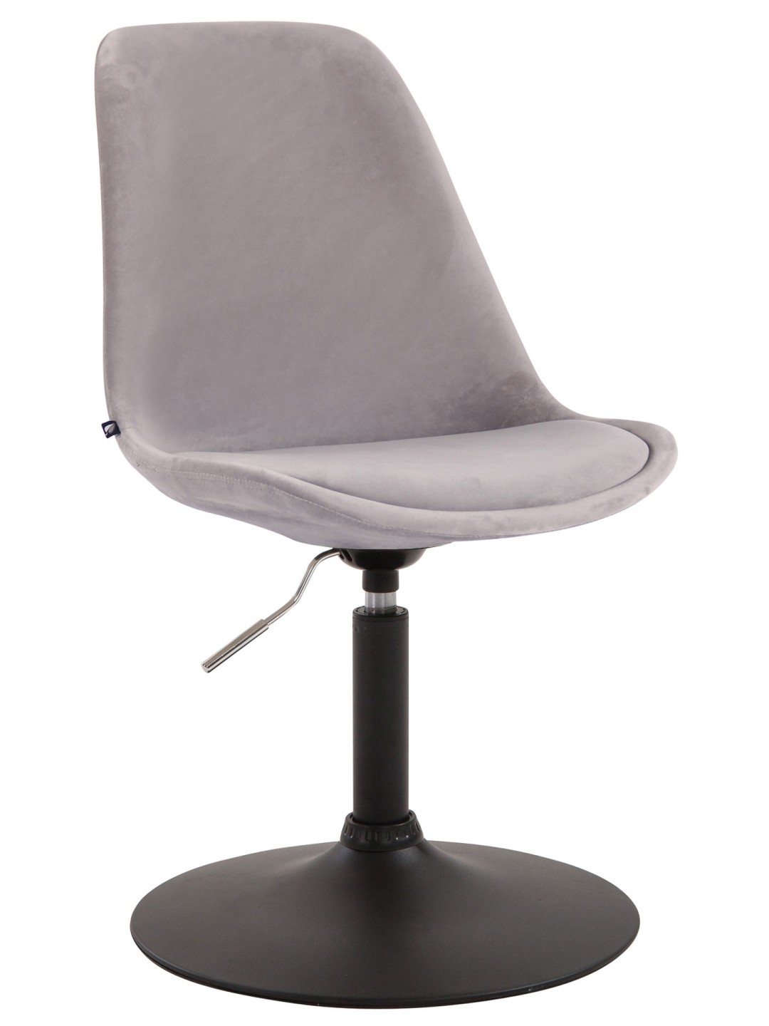 Silla de comedor Maverick de terciopelo, gris