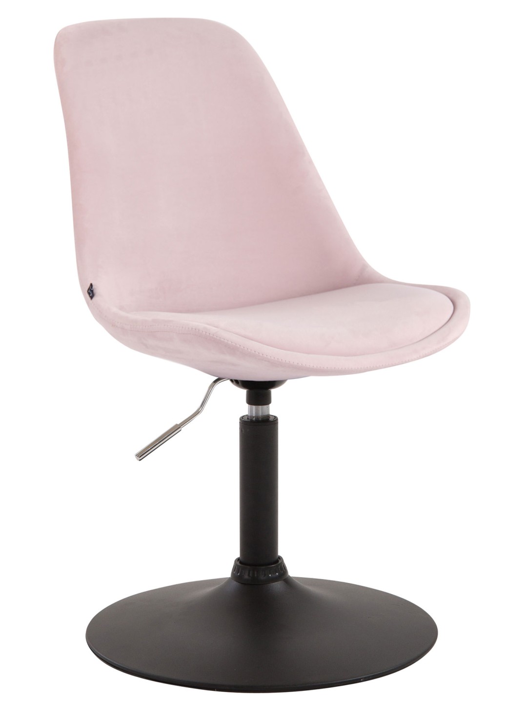 Silla de comedor Maverick de terciopelo, rosa